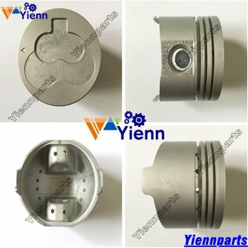 L2E Piston Kit With Piston Ring For Mitsubishi Tractors Diesel Engine Repair Parts