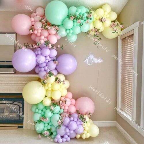 Rainbow Latex Balloons Air Globos DIY Multicolor Macaron Pastel Balloon Garland Birthday Party Wedding Baby Shower Decoration