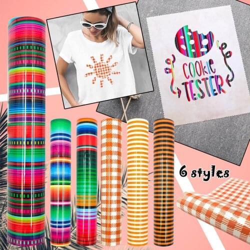 Diy Garment Film Silhouette Paper Fabric Camouflage Leopard Glass Hologram Rainbow Vinyl Heat Thermal Transfer Iron Sticker