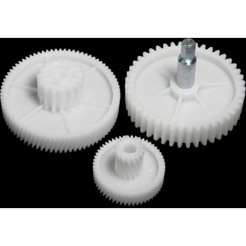 1 Set Meat Grinder Auger Gears Metal Shaft Plastic White Mincer Pinion for Polaris PMG 1605 1805 2005 Kitchen Appliance Parts