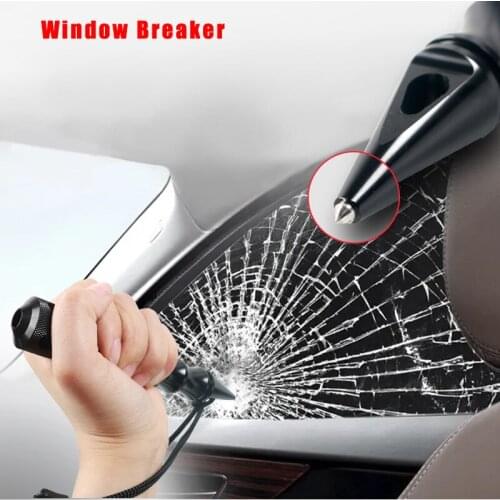 Car Window Breaker Tactical Whip Emergency Tool Hammer Survival Kit Self-defense Tools