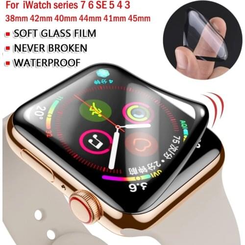 Waterproof Screen Protector For Apple Watch 40mm 44mm 38mm 42mm HD Full Coverage Soft Film for iwatch series 6 SE 5 4 3 2 1