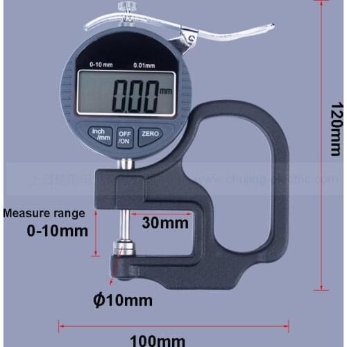 LCD display 0-10mm 0.01 percentage digital Thickness gauge Thickness instrument