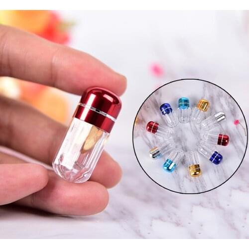 5pcs Colorful Empty Clear Pill Case Plastic Bottle Drug Container Capsule Shell Weekly Tablet Medicine Splitters Holder Box