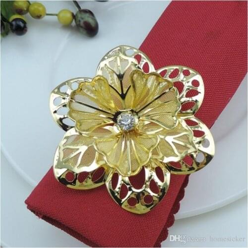 100pcs Exquisite high-end hotel restaurant dedicated napkin ring mouth cloth napkin ring napkin ring napkin holder