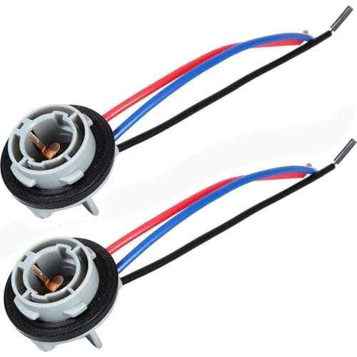 2 Pieces / Batch Automobile Brake Light Bulb Socket 1157 Bulb Socket Bay15d Socket p21 / 5W Adapter Base Connector Auto Parts