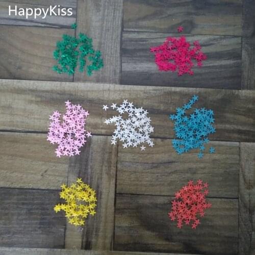 20pcs/lot 7color mix Mini Starfish 0.6-0.7cm Craft Decoration Colorful Resin Sea Stars DIY Wedding Party Decor Nail stick small