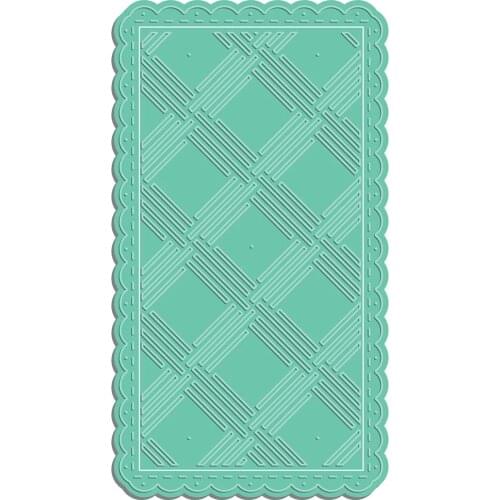 AliliArts Metal Cutting Dies Basket Weave panel diy Scrapbooking Photo Album Decorative Embossing PaperCard Crafts Die 2020