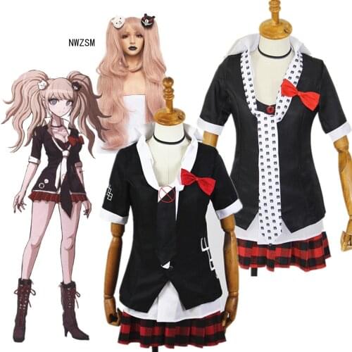 Anime Danganronpa Enoshima Junko Women Dress Uniforms Cosplay Costumes