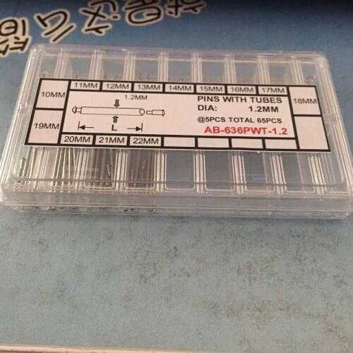 Free Shipping 1 Set 1.2mm Diameter Friction Tube Pin Pins Clasps Straps Bracelets Rivet End 10mm - 24mm