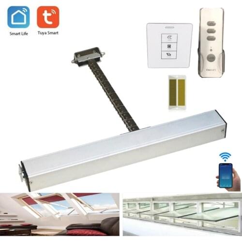 Skyligh Wi-Fi Tuya wifi 24VDC Chain drive electric window opener shutter opener actuator motor stroke length 300mm 400mm