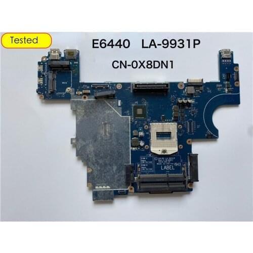 CN-0X8DN1 0X8DN1 For DELL Latitude E6440 VAL90 LA-9931P Laptop pc motherboard