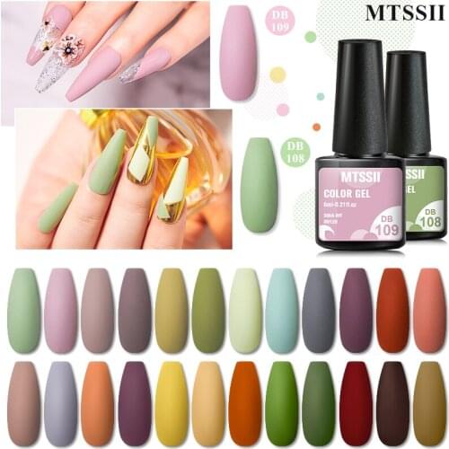 Nail Art Color Gel Nail Polish Manicure Soak Off UV LED Nail Varnishes Semi Permanent Base Top Coat Gel Varnish DIY Nail Art