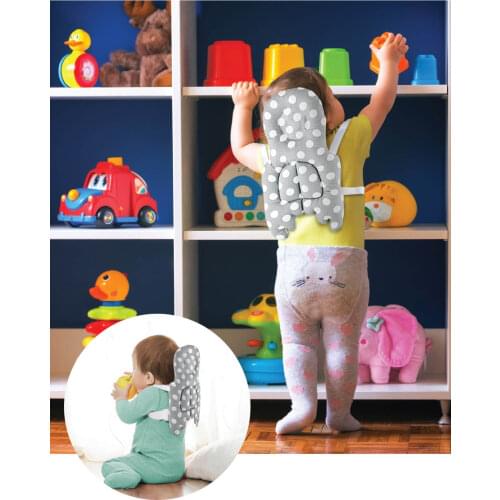 Baby Angel Wing Protection Pad Gray Velvet Color Baby Protective Support Pillow Cushion Hiking İlkadım Help Comfortable Pillow