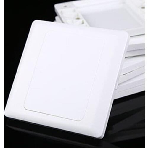 Electric Wall Switch Socket Blank Cover Panel Whiteboard ABS Outlet Plate Bezel Tool 86x86mm
