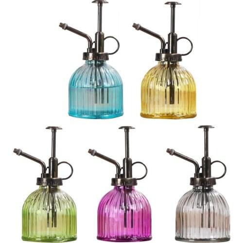 1PC Plant Flower Glass Watering Pot Spray Bottle Garden Mister Sprayer Hairdressing Watering Pot Practical Garden Tool