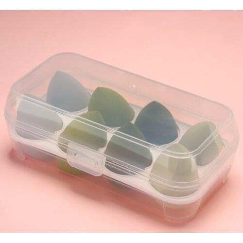 Hot Sale 4/8 Pcs Beauty Egg With Storage Box Set Tools Colorful Cushion Gourd Makeup Puff Cosmestic Sponge For Wet And Dry Use