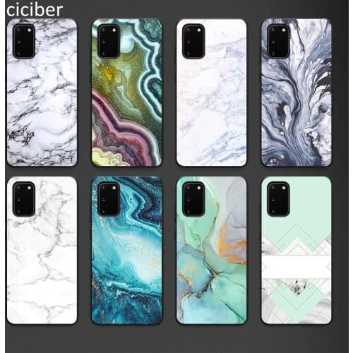 Marble Phone Case for Samsung A50 A40 A70 A51 A71 A20 A20E S10 S20 S9 S8 S7 Edge Ultra Puls Note 10 9 8 Plus Cases Matte Soft