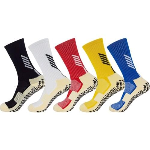 Anti Slip Football Socks Men Women Riding Cycling Outdoor Sport Nylon Breathable Basketball Running Footwear Stocking