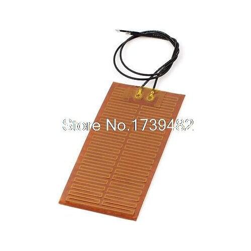 12V 7.5W Polyimide Flexible Adhesive Thermo Foil Heater Heating Film 95mm x 50mm
