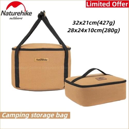 Naturehike Camping Storage Bag Portable Ultralight Travel Sundries Bucket Oxford Cloth Outdoor Camping Equipment Accessories Box