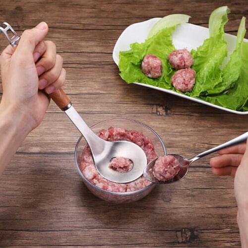 Meatball Maker Spoon Home Restaurant Kitchen Stainless Steel Meat Ball Making Spoon Cooking Utensil Meatball Spoon