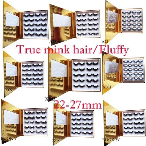 Fluffy mink lashes bulk lash book wholesale items wholesale items women makeup maquillage femme false eyelashes 10 pairs/BOX