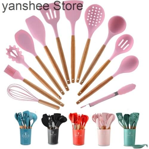 Silicone kitchenware set, non stick kitchenware, kitchenware accessories and household appliances