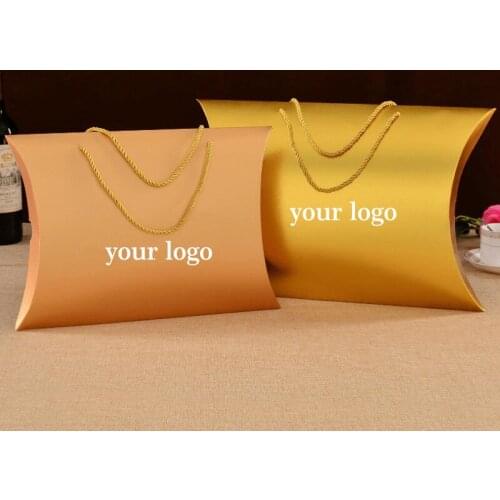 Logo Custom Hair Bundle Packing Box Gift Packaging Carton Holiday Wedding Dragees Box