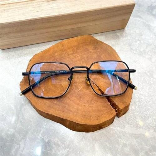 Retro Square Limited Edition Vintage Myopia Optical Eyeglass Frame Ultralight Pure Titanium Women Men Fashion Original Quality
