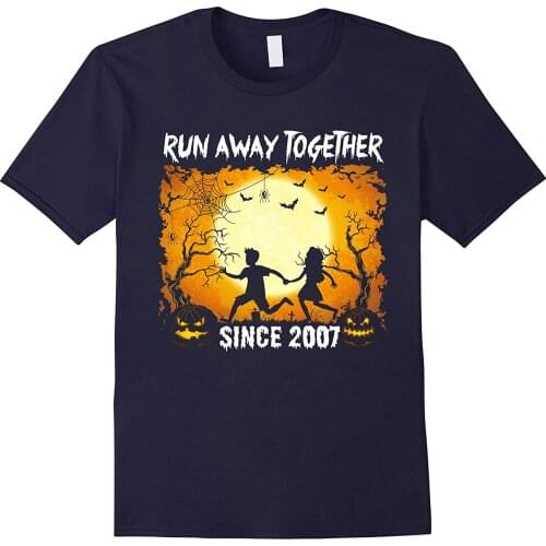 Funny Couple Shirt for Halloween. 13th Anniversary Gift T-Shirt Summer Cotton Short Sleeve O-Neck Unisex T Shirt New S-3XL