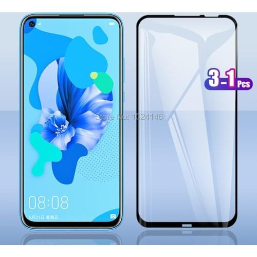 3 Pcs For Huawei Nova 5i / P20 lite (2019) 6.4" Full Cover Tempered Glass Screen Protector Explosion-proof Protection Film