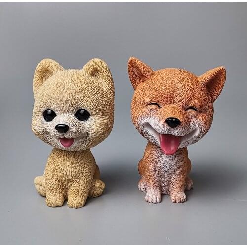 Handmade 3D Dogs Mold for Soap Making Corgi Pomeranian Animal Candle Clay Resin Mold For Cake Decorating DIY Dogs Mould