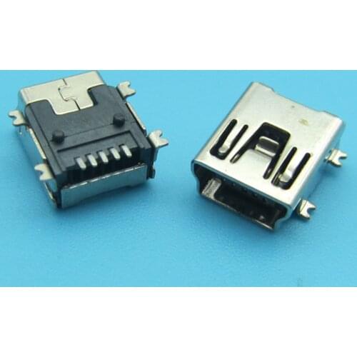 50pcs Wholesale Mini USB female Data Charger Port Power Charging Connector DC jack Power Charger Socket For PS3 Joypad