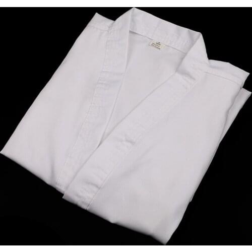 GINGPAI Karate/Taekwondo White Uniform Child Adult Dobok Suit kick Boxing MMA Sanda Comfortable Martial Art Training Clothes