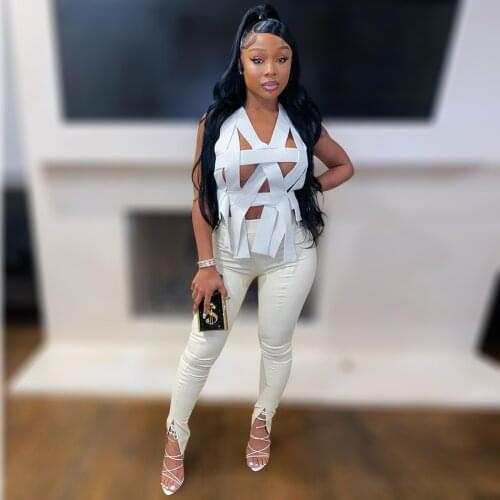 Classy Look Hollow Out Stretchy Crop Jayda Cheaves Birthday Outfit Sexy Cutout Jayda Wayda Tank Tops