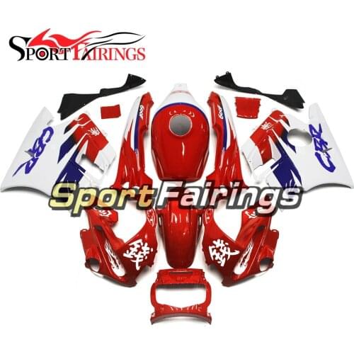 Red White Blue Compression ABS Plastic Motorcycle Full Fairings For Honda CBR600 F2 Year 91 - 94 1991 1992 1993 1994 Bodywork