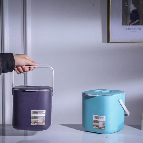Mini Trash Can Eco-friendly Large Capacity PP Garbage Storage Basket for Household Shell Garbage Sundries Bucket Waste Bin
