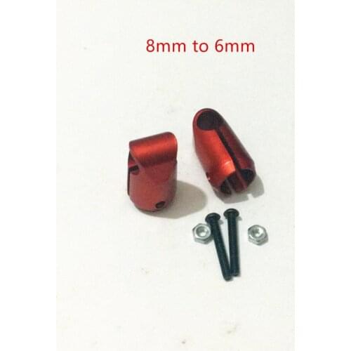 Multi-Axis Chassis Aircraft Aluminum Alloy Three-Channel Tripod 8mm Convert 6mm Carbon Fiber Tube Connector UAV Accessories