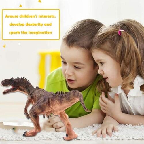 Spinosaurus Dinosaur Models Toys Brown And Black Action Educationa H3Y9 Figures Allosaurus Learning PVC Gift Collection Chi Z5D8