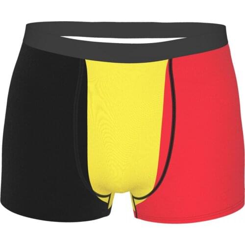 Flag Of Belgium Mens Boxer Briefs Belgian Humor Graphic Mens boxer leggings