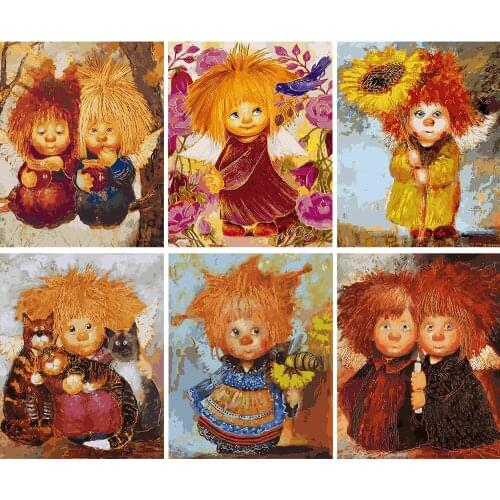 Oil painting by Numbers Schilderen Op Nummer Home Decor Decorative Frames Acrylic Paints Canvas For Drawing Diy Gift Wall Art