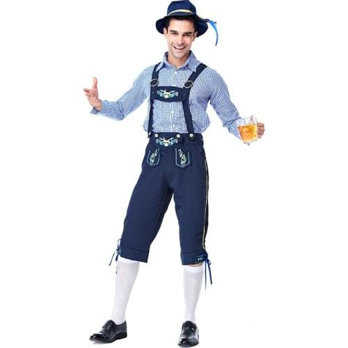 Germany Bagoliya Oktoberfest Clothing Oktoberfest Mens Clothing Waiter Clothing Sub-size Performance Clothing