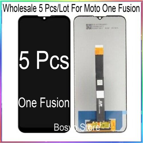 WholeSale 5 Pcs/lot for Moto One fusion LCD Screen Display with Touch Digitizer Assembly