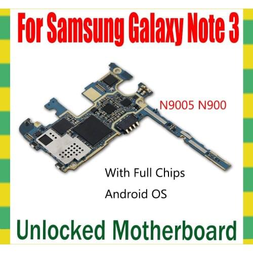 Original Motherboard For Samsung Galaxy Note 3 N9005 N900 Unlock Mainboard Unlocked Logic Mother Board With Full Chips Android
