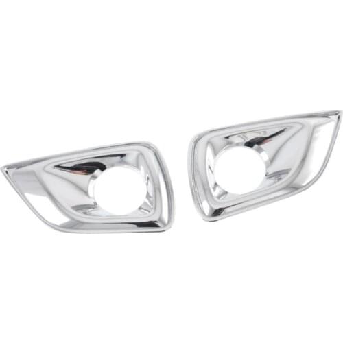 For Nissan Navara NP300 2016-2021 Car Front Fog Light Lamp Decorative Frame Cover Trim Sticker Accessories, Chrome