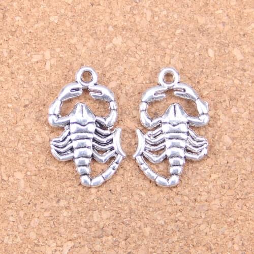 12pcs Charms scorpions 26x15mm Antique Pendants,Vintage Tibetan Silver Jewelry,DIY for bracelet necklace