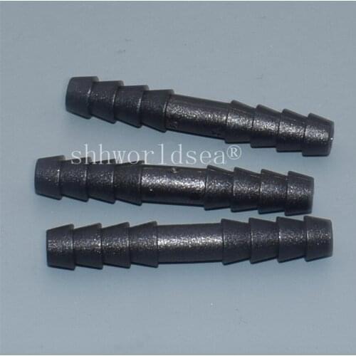 Shhworldsea 100PCS Nylon Black Hose Connectors Barbed On Both Ends Internal Diameter:4.8x4.8mm car Plastic fastener clips