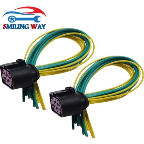 Headlight Headlamp Wiring Harness Connector Pigtail Plug Wires For Dodge Ram 1500 2500 Projector 2013 2014 2015 2016 2017 2018