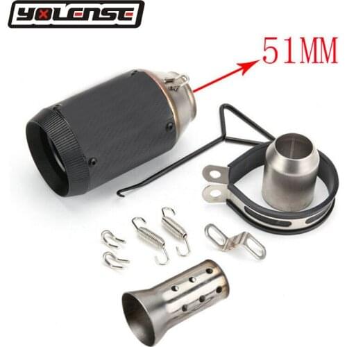 Motorcycle Universal 51 MM Exhaust pipe For SUZUKI B-King GSXR600 GSXR600M GSXR600X GSXR600Z GSXR750 GW250 Hayabusa GSX1300R